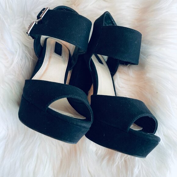 Platform Babydoll Shoes with Velvety Finish Size 6 - Picture 8 of 8